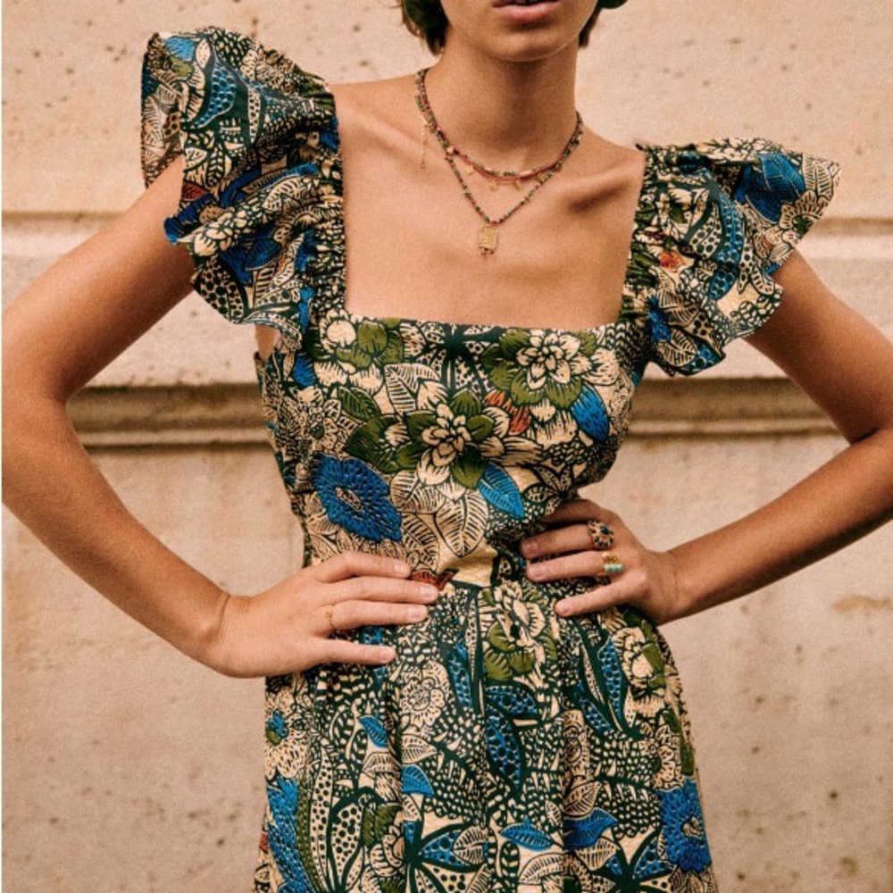 *ISO* Sezane Melville Dress in Ankara Print